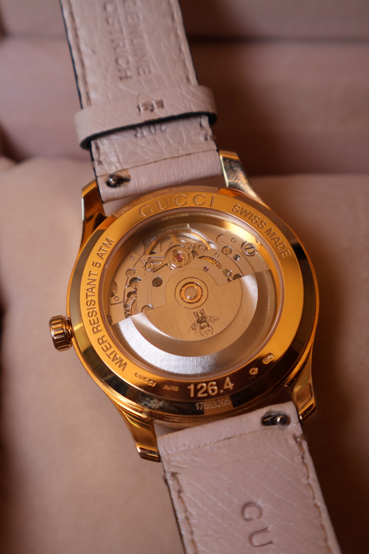 Relógio pulso em ouro Gucci refª 126.4