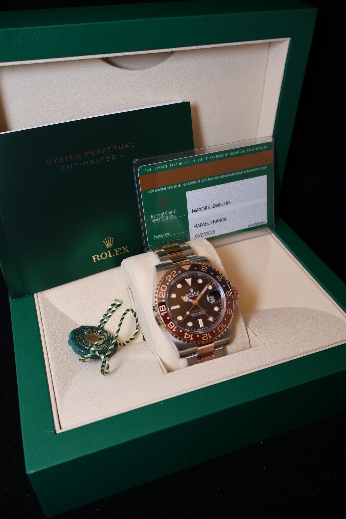 Relógio pulso Rolex GMT-Master II Rootbeer refª 126711CHNR