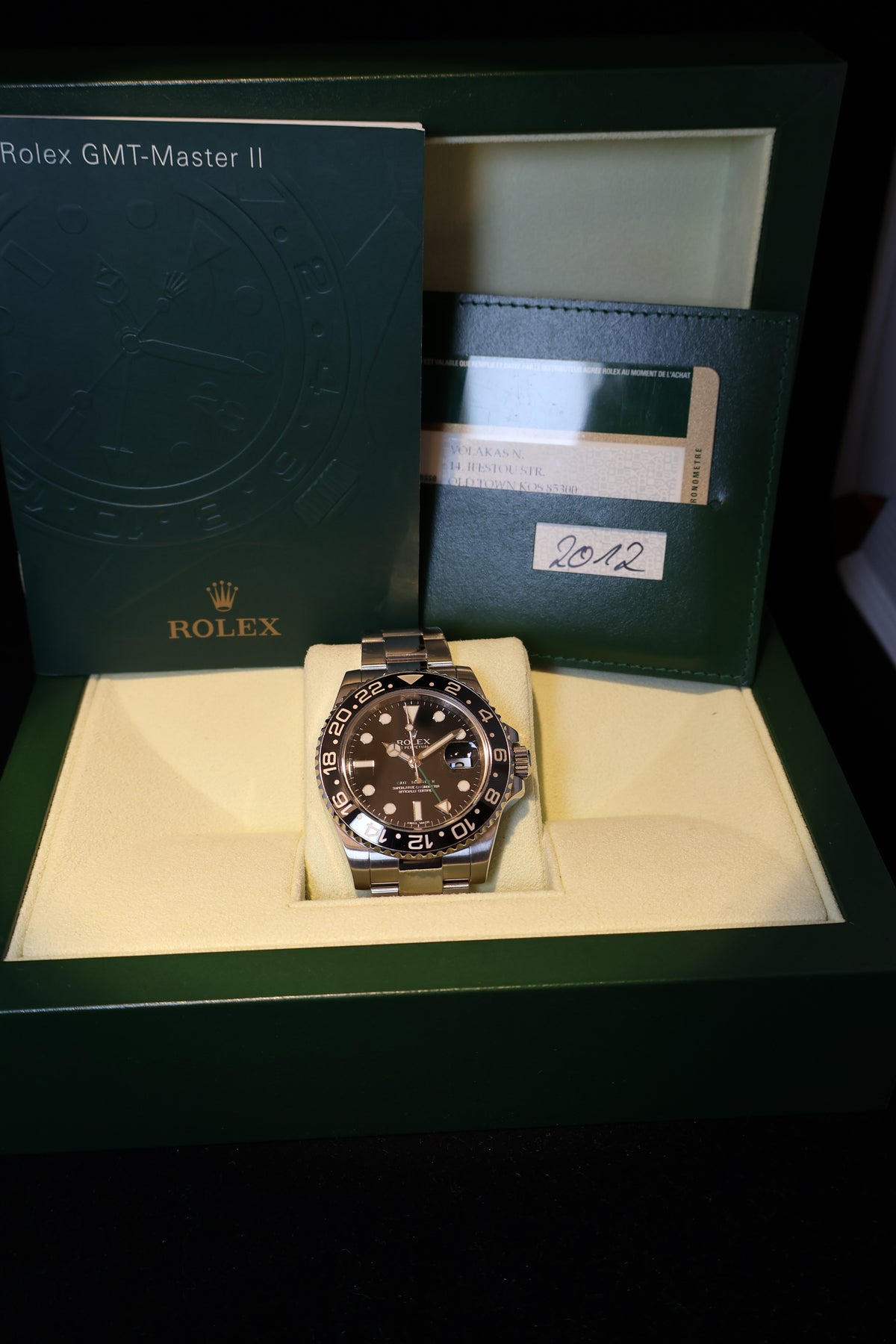 Relógio pulso Rolex GMT-Master II refª 116710LN