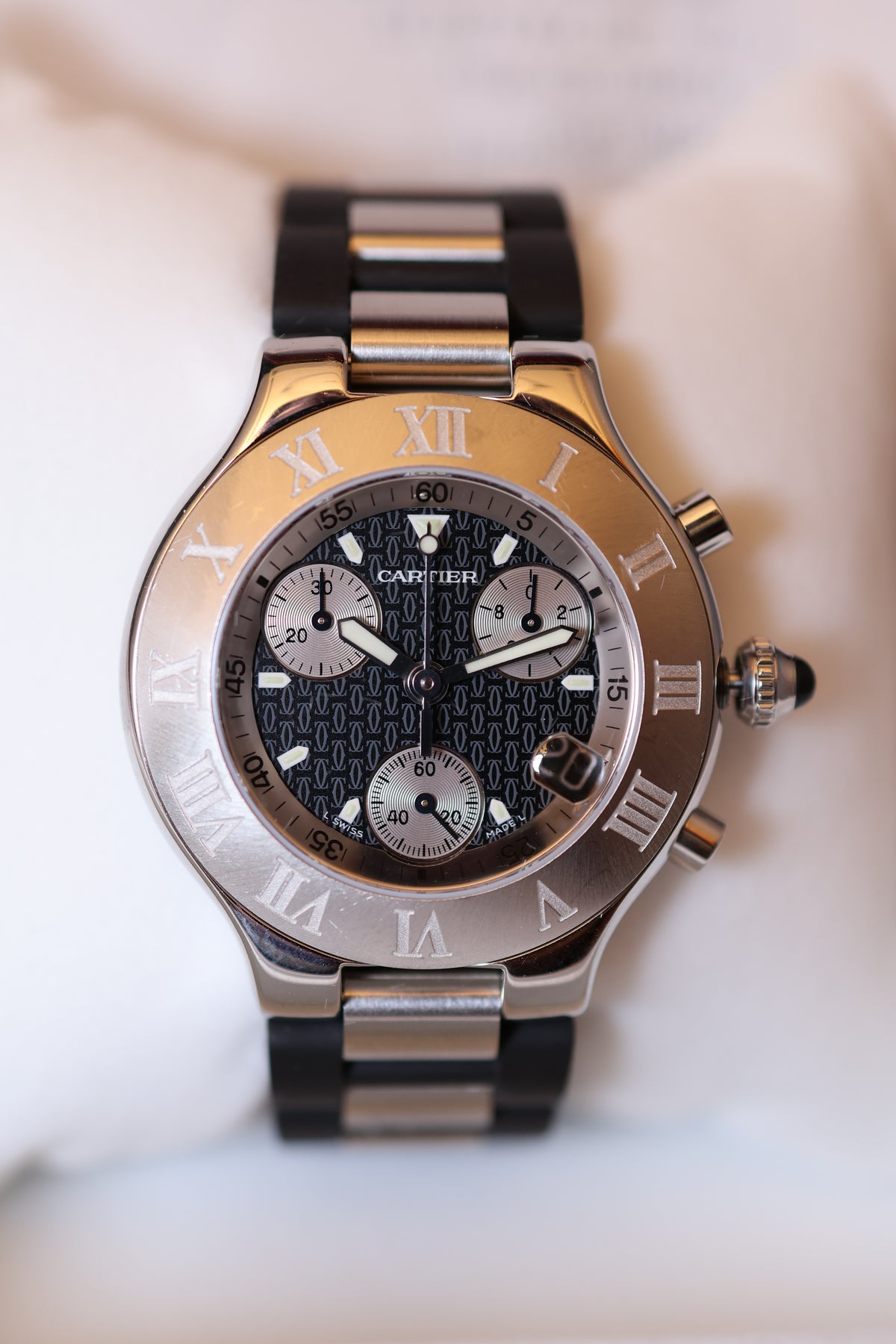 Relógio pulso Cartier 21 Chronoscaph refª 2424