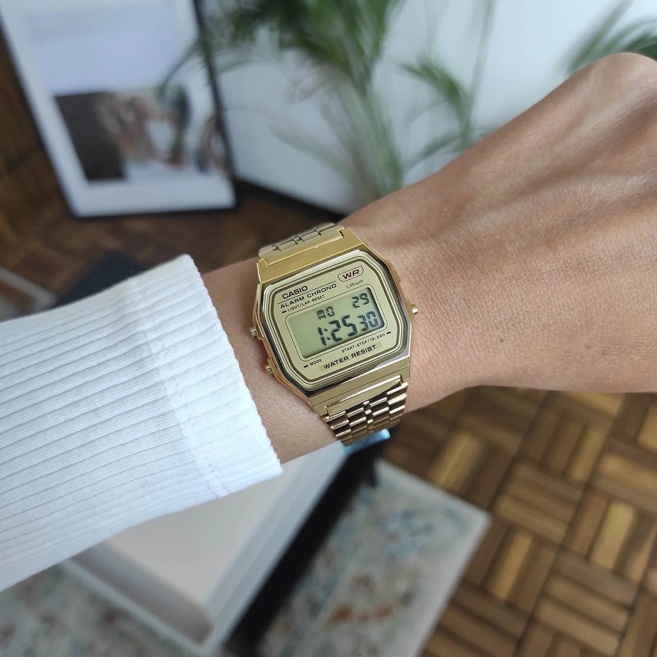 Relogio pulso aço Casio A158WETG-9AEF