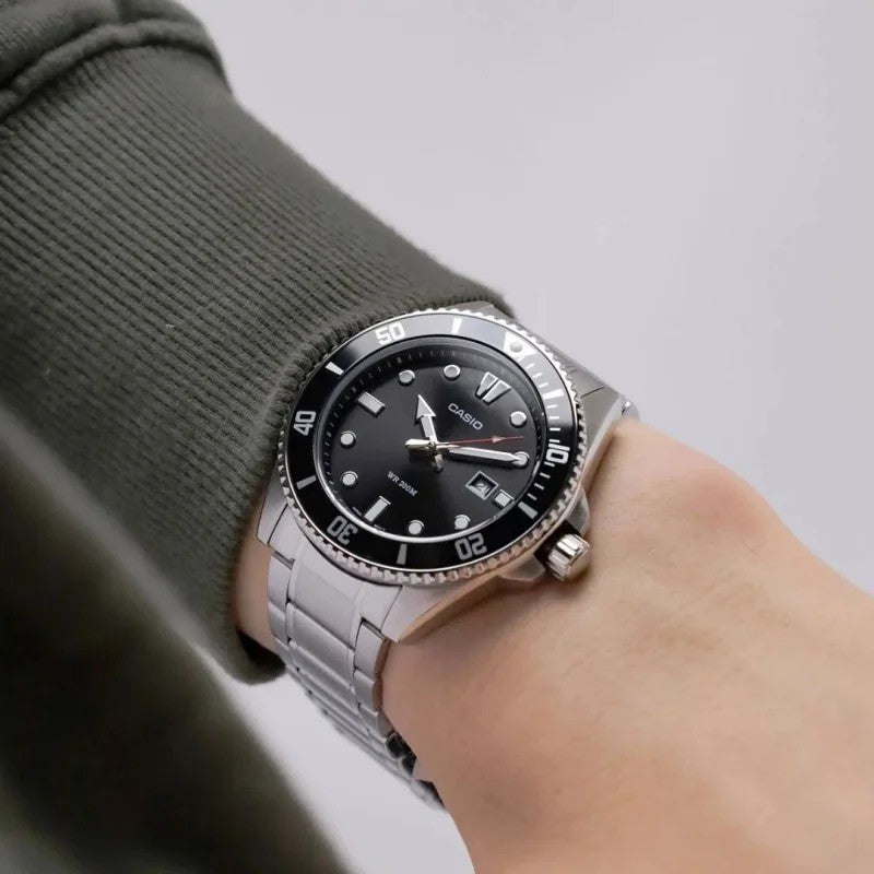 Relogio pulso aço p/aço Casio MDV-107D-1A1VEF