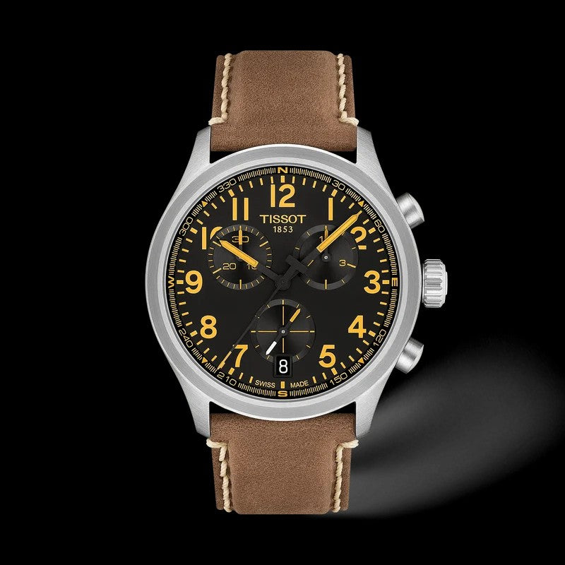 Relógio aço p/ele Tissot Chrono L T116.417.16.052.01