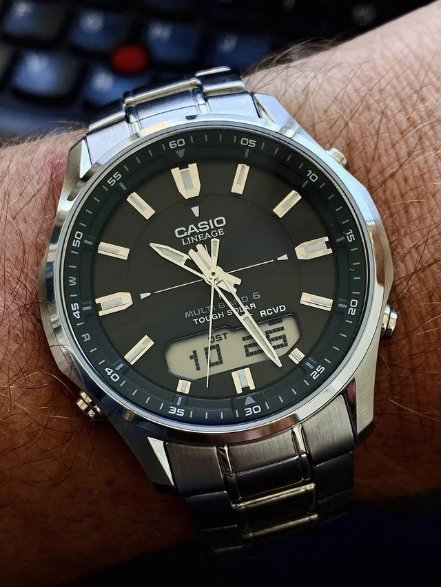 Rel p aço/aço Casio LCW-M100DSE-1AER