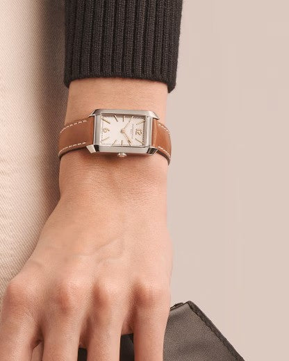 Relógio Srª Aço p/Pele Baume & Mercier Hampton MOA10472
