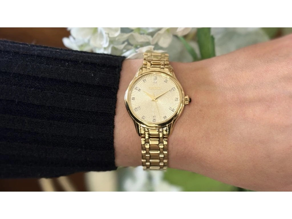 Relógio Seiko Ladies 12 Diamantes SRZ552P1