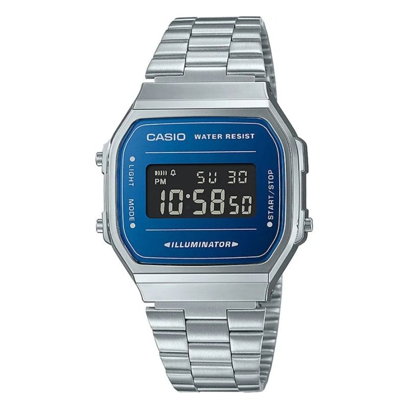 Rel p H aço/aço digi Casio A168WEM-2BEF