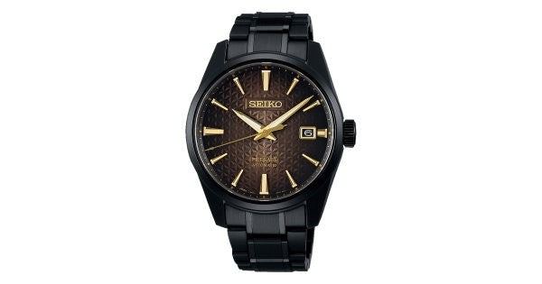 Rel p H c/ p aço pret autm  Seiko SPB205J1