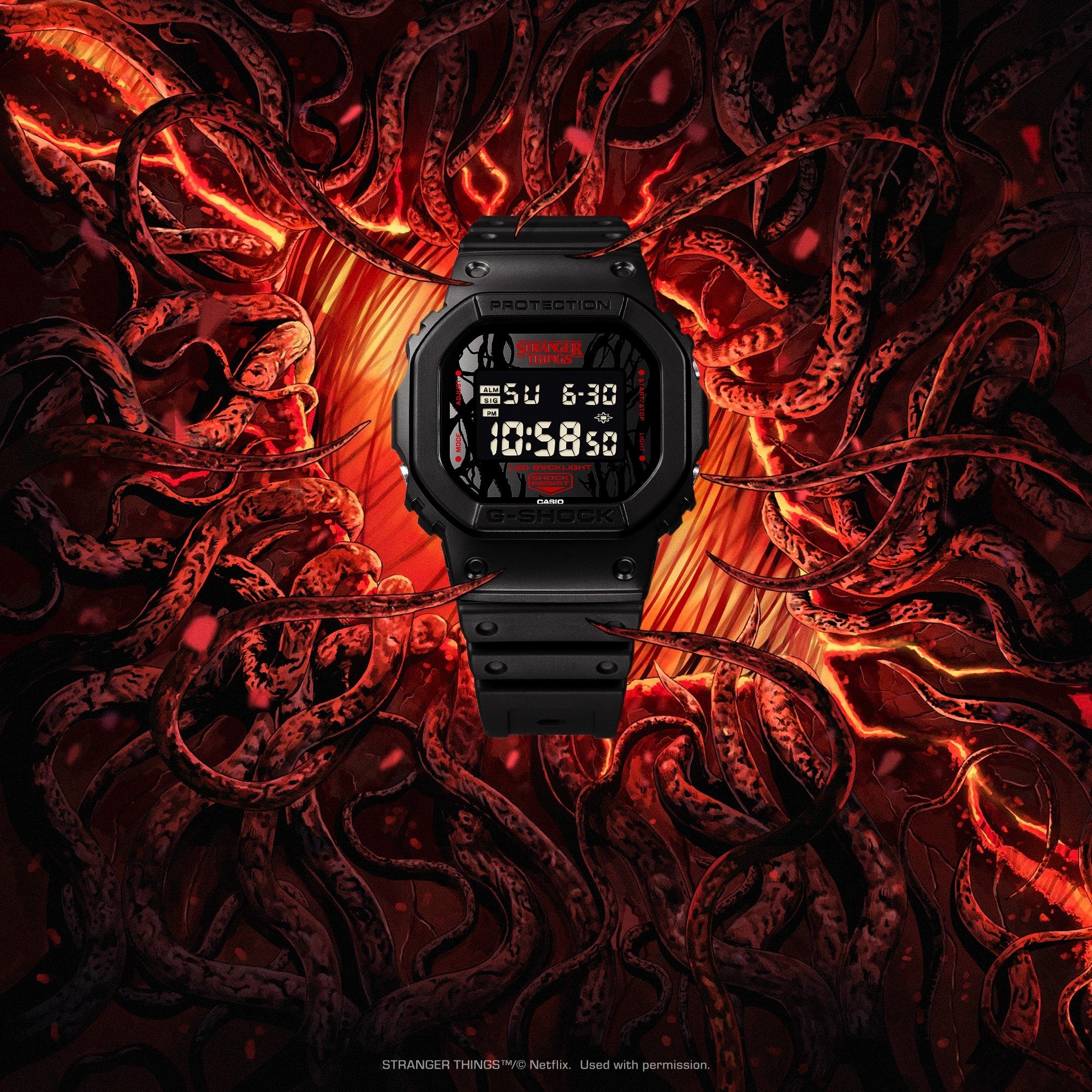 Relógio Casio G-SHOCK x STRANGER THINGS DW-5600STT-1ER