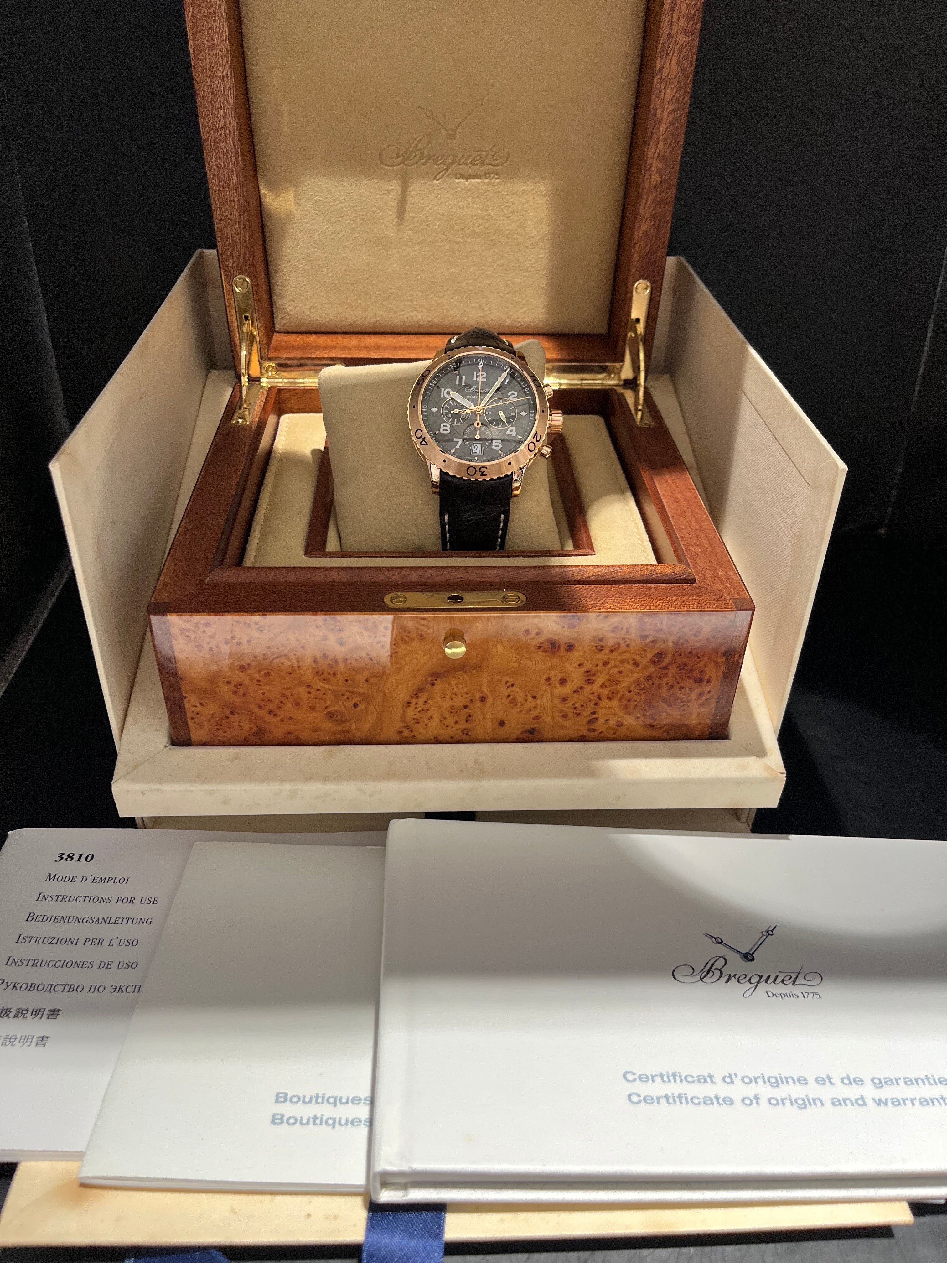 Relógio pulso em ouro Breguet Type XXI refª 3810