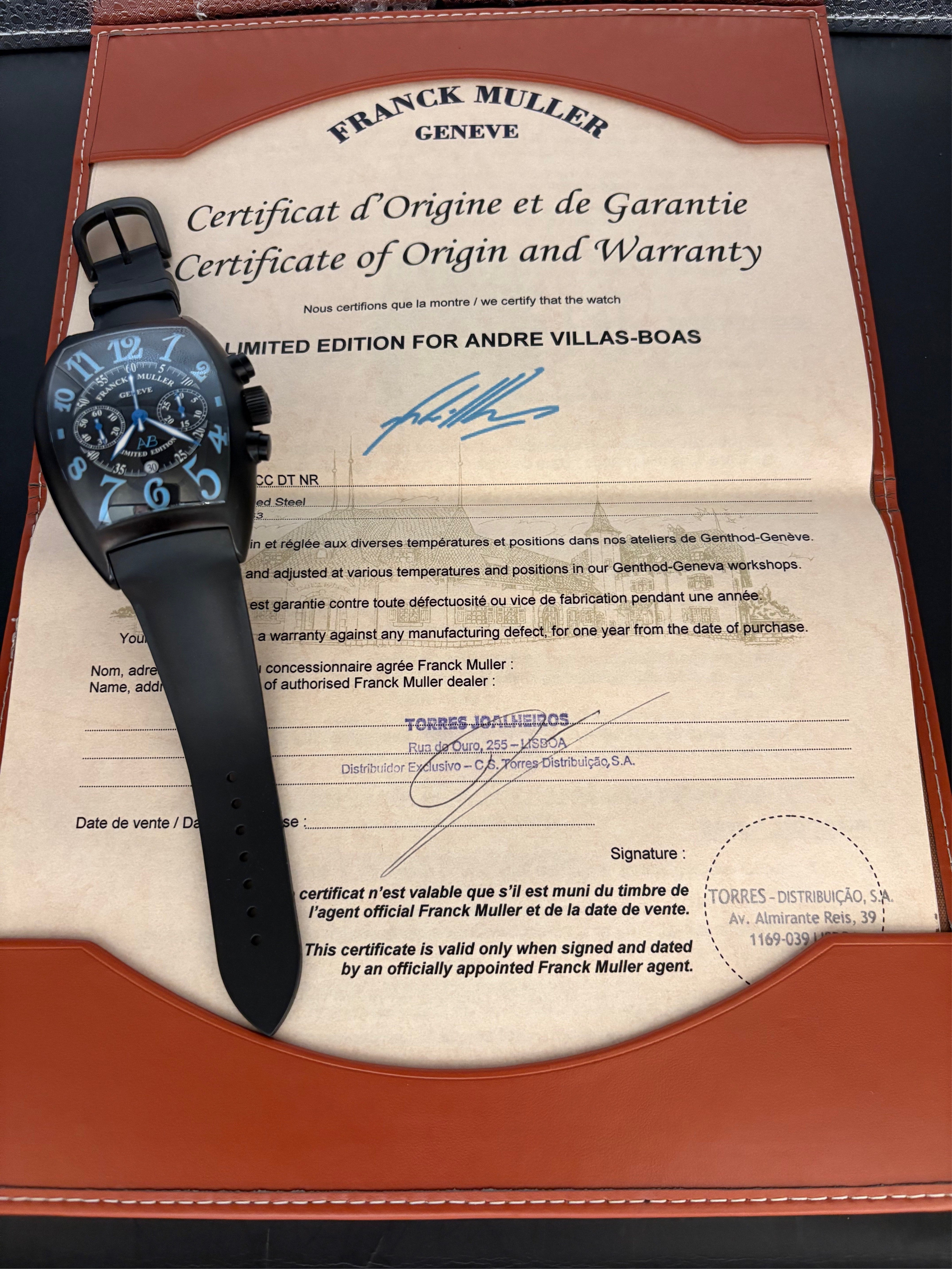 Relógio pulso Franck Muller André Villas-Boas refª 9880CCCDT